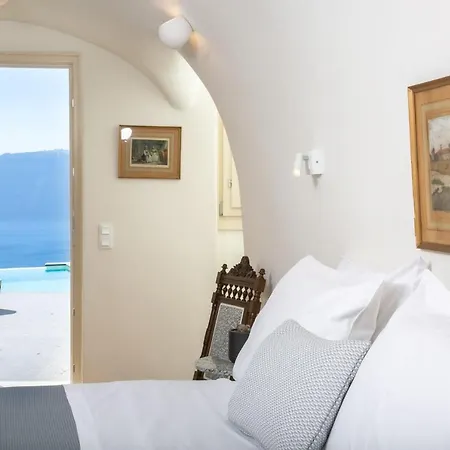 Elegant Santorini Villa Ioulia Private Pool Air Conditioning 3 Bedrooms Βίλα Οία